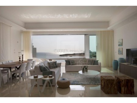 Luxury beachfront villa with hotel facilities and services in Protaras