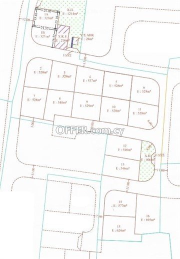 Under Division Plot Of 537 Sq.m.  In Geri, Nicosia - 1