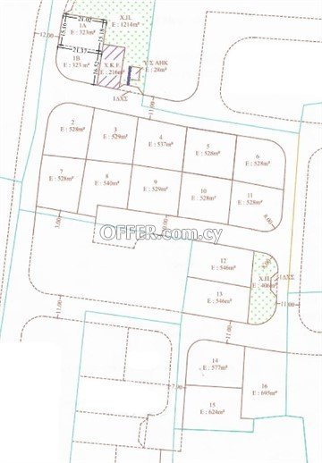 Under Division Plot Of 540 Sq.m.  In Geri, Nicosia - Opposite Athalass