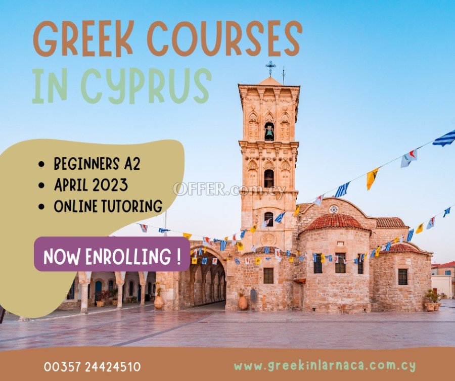 New Greek Language Courses in Cyprus, 21st April 2023 - 1