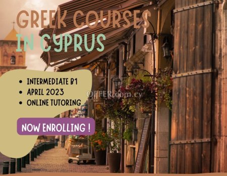 New Greek Language Courses in Cyprus, 21st April 2023 - 3