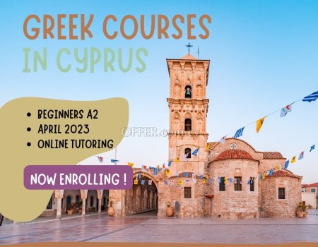 New Greek Language Courses in Cyprus, 21st April 2023