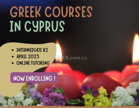 New Greek Language Courses in Cyprus, 21st April 2023 - 4