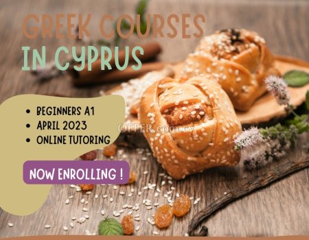 New Greek Language Courses in Cyprus, 21st April 2023 - 2