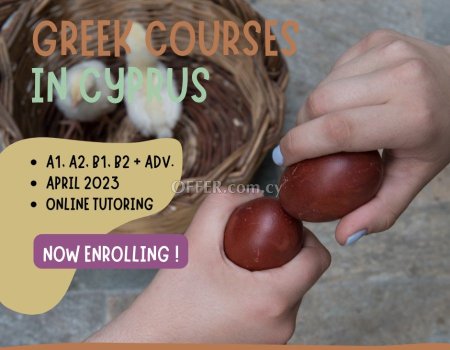 New Greek Language Courses in Cyprus, 21st April 2023 - 5