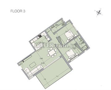  new 2 bedroom flat, columbia area, Limassol - 5