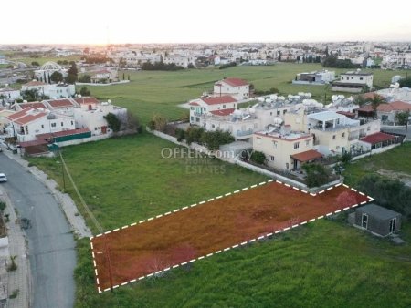 Residential field in a great location in Paralimni
