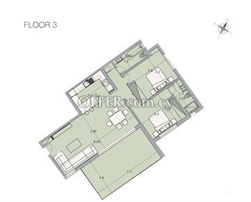  new 2 bedroom flat, columbia area, Limassol - 5
