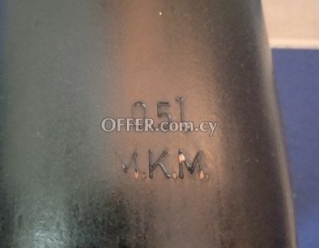 Old M.K.M. German stoneware empty bottle of beer. - 3