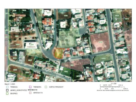 PLot of 524m2 in latsia next to a green area with a park - 1