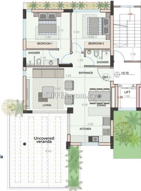 New For Sale €315,000 Apartment 2 bedrooms, Paphos - 2
