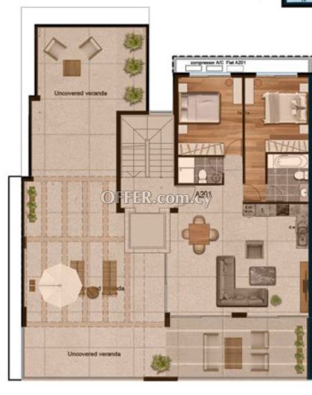 New For Sale €310,000 Apartment 2 bedrooms, Leivadia, Livadia Larnaca - 2