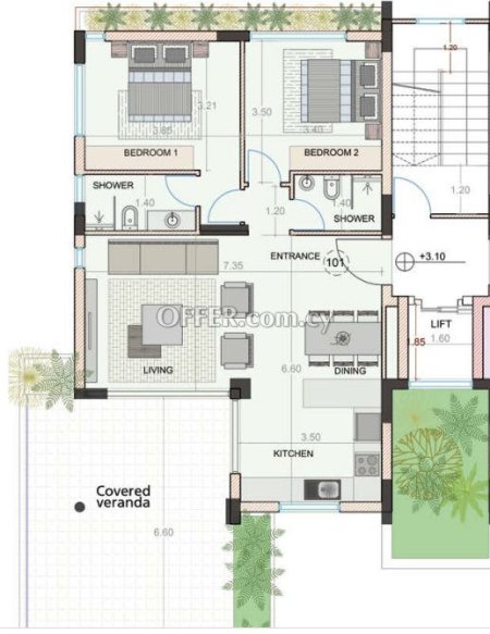 New For Sale €300,000 Apartment 2 bedrooms, Paphos - 9