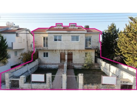 Two incomplete semi detached houses with basement in Latsia Nicosia