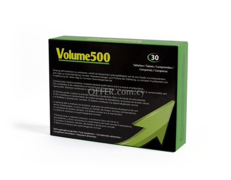 Volume 500 | Semen Sperm Increase Male Fertility Aid | Intensify Orgasm 30Pills