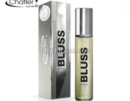 Male Perfume Bluss Grey For Men Sexy Fragance Erotism to Seduce Her 1 fl oz/30ml