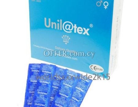 Unilatex Condoms Natural Lubricated Nature 100% Safe 1-4-6-12-24-50-100-144pcs - 1