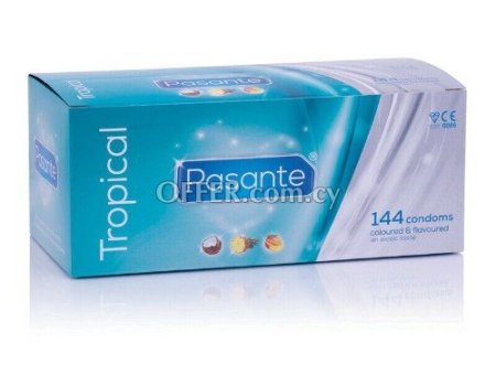 Pasante Condoms Tropical Flavored Fruits Mixed 1-4-6-12-24-50-100pcs - 2