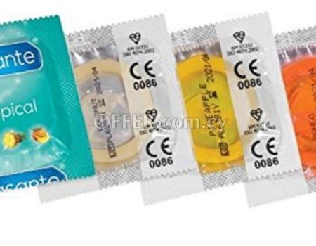 Pasante Condoms Tropical Flavored Fruits Mixed 1-4-6-12-24-50-100pcs