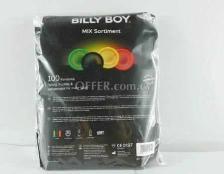 Condoms Billy Boy Random mix Sortiment Colored Dotted Ribbed Textured Flavored