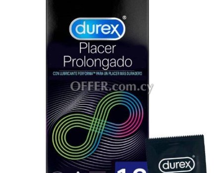 Durex Extended Pleasure Extra Strong Delay Performa Condoms Long Lasting Prolong - 1