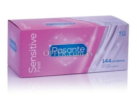 Pasante Condoms Sensitive Elite Ultra Thin Extra Sex Pleasure 1-4-6-12-24-50-100 - 2