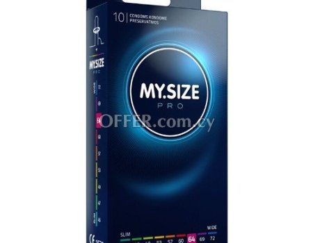 10 My Size Pro Condoms 64mm / 2.5'' Larger XL L Préservatifs Box 100% Genuine - 1