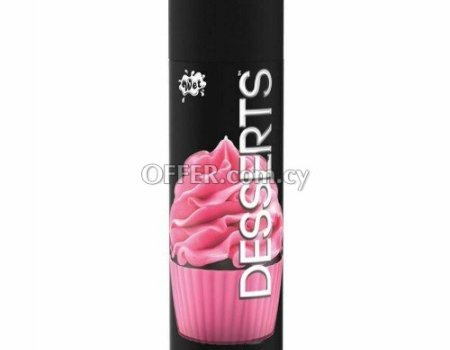 Wet Desserts Lubricant Edible Frosted Cupcake Flavored Water Based Personal Lube - 1