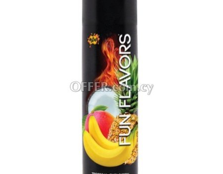 Lubricant Wet Fun Flavors 4-in-1 Edible Tropical Flavored Warming Personal Lube - 1