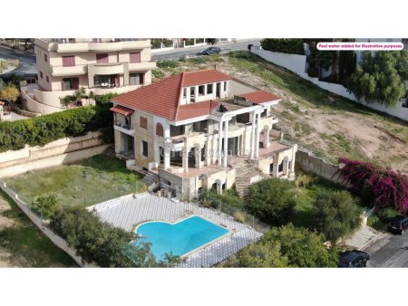 Two storey with a semi basement and an attic INCOMPLETE villa in Kalogiroi area Limassol