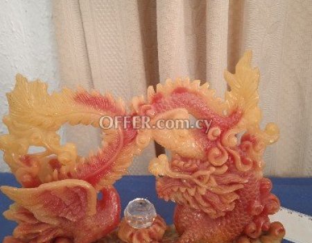 Chinese feng Sui in jade colour, hard plastic. - 1