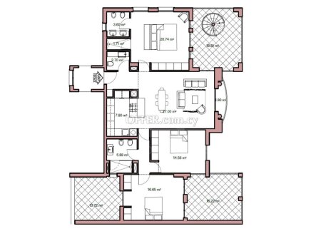 Excellent spacious 4 bedroom penthouse in Potamos Germasogeias - 3