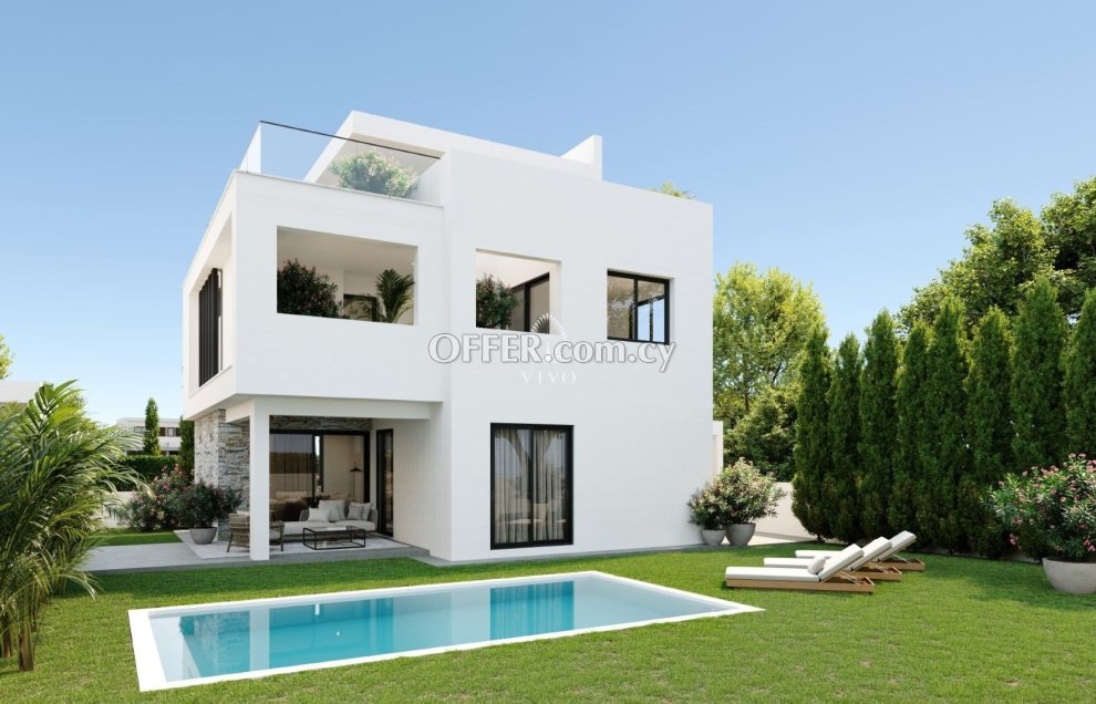 5 BEDROOM CORNER HOUSE WITH ROOF GARDEN AT DEKELIA ROAD - LARNACA - 7