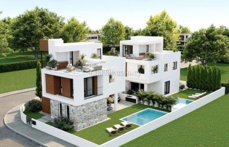 5 BEDROOM CORNER HOUSE WITH ROOF GARDEN AT DEKELIA ROAD - LARNACA