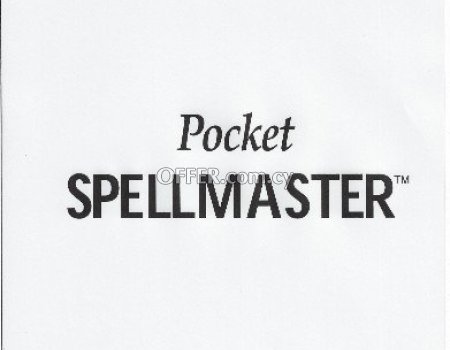 Free 16 page user's manual with SpellMaster SMQ-100 - 2