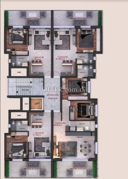 Καινούργιο Πωλείται €180,000 Διαμέρισμα Γέρι Λευκωσία - 2