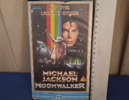 Original video tape Moonwalker of Michael Jackson.