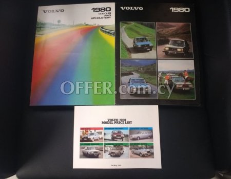 Rare 1980 Volvo Brochures With Pictures Specifications and Features
