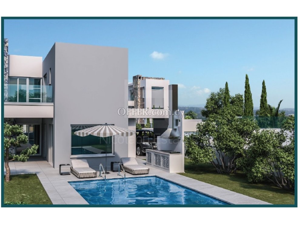 Luxury and modern 3 bedroom villa under construction in Agios Tychonas - 1