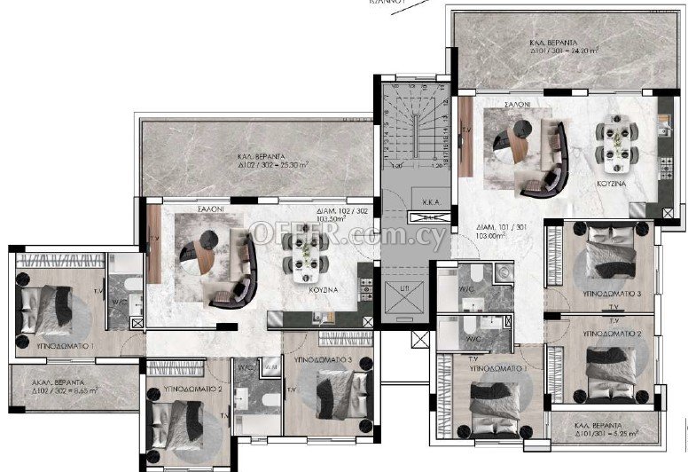 New For Sale €216,000 Apartment 3 bedrooms, Pallouriotissa Nicosia - 3