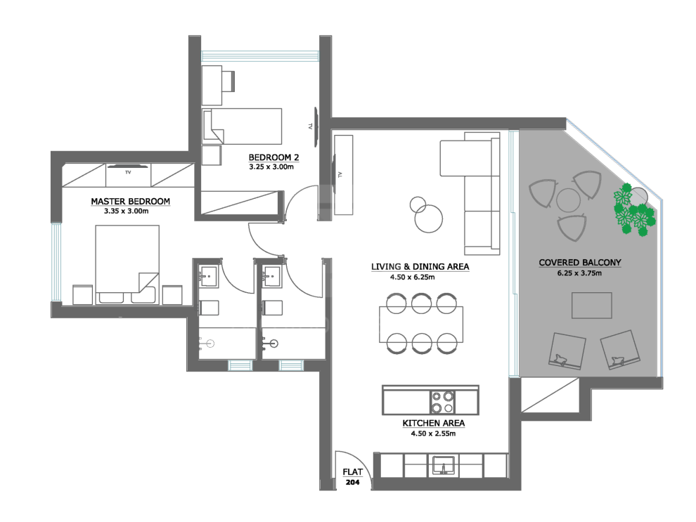 New modern three bedroom apartment in Parisinos area of Engomi Municipality - 2