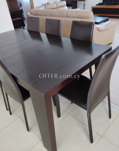 Dinning table with 8 dinning chairs - 1