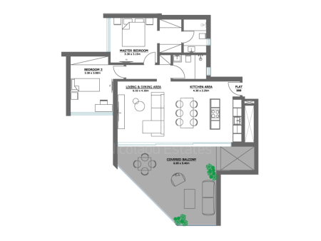 New modern three bedroom penthouse in Parisinos area of Engomi Municipality - 2