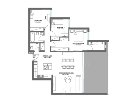 New modern three bedroom apartment in Parisinos area of Engomi Municipality - 7