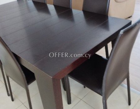 Dinning table with 8 dinning chairs