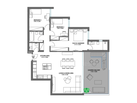 New modern three bedroom apartment in Parisinos area of Engomi Municipality - 4
