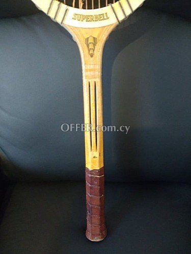 Timeless Elegance: Embrace the Vintage Magic of our 1928 Wooden Tennis Racquet! Ακολουθούν Ελληνικά - 3