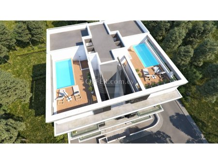 2 1 bedroom Penthouse with private roof garden and swimming pool in a high standard building in the best location of Limassol - 1