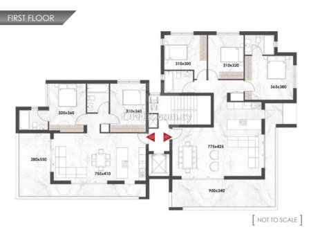 New three bedroom apartment in Latsia area Nicosia - 3