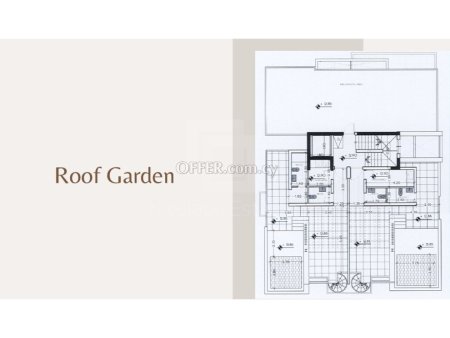 Under construction three bed luxury penthouse with roof garden and pool for sale. - 3